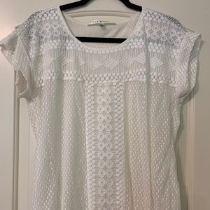 Ivory short sleeve top